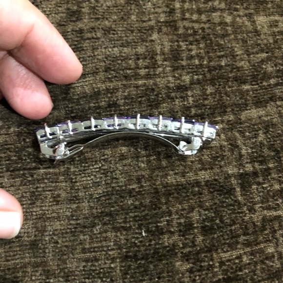 NWOT Purple Tones Jeweled Barrette - Picture 3 of 3
